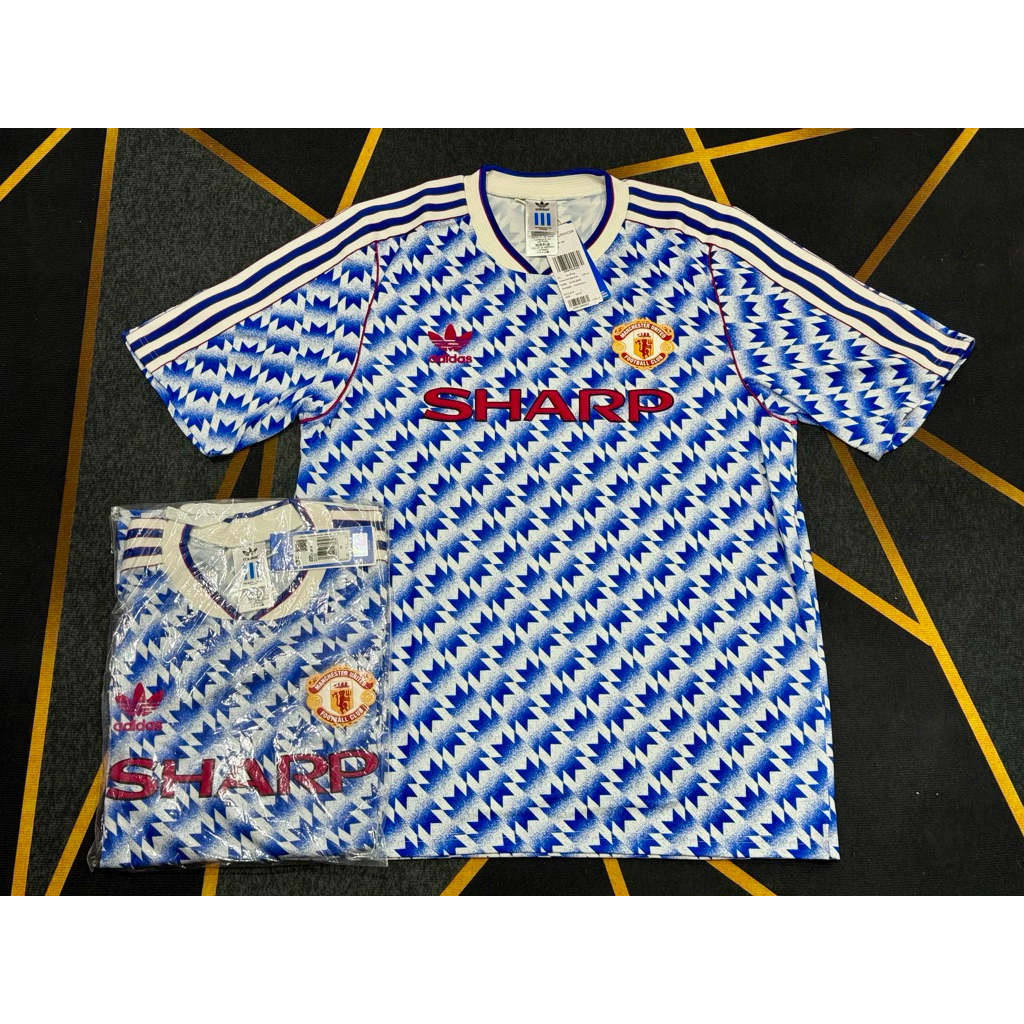 เสื้อฟุตบอลแมนเชสเตอร์ยูไนเต็ด Manchester United 1990 Away Reissue