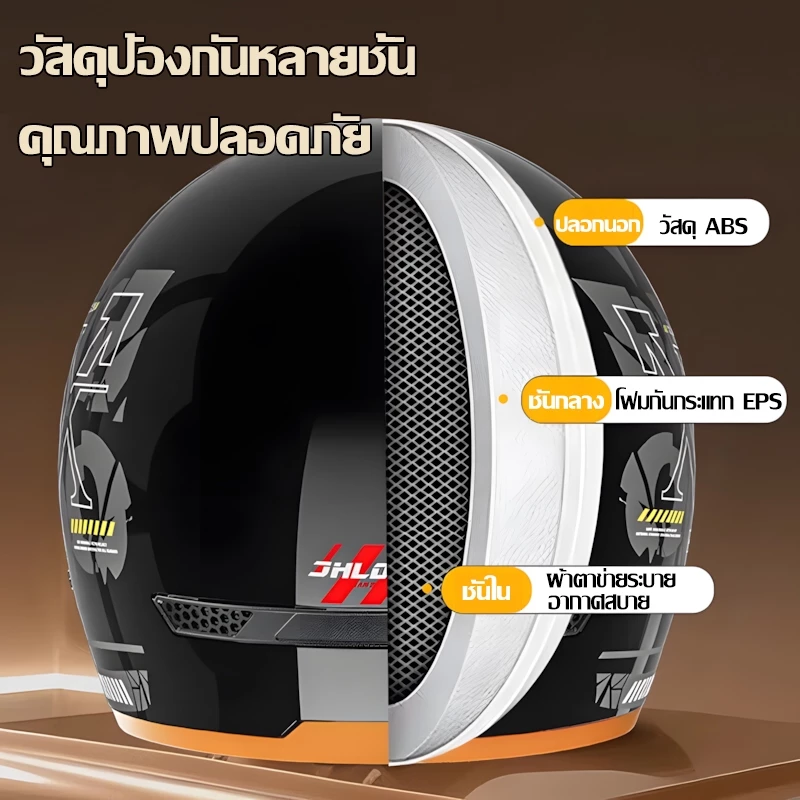 🔥รับประกัน 20ปี🔥หมวกกันน๊อค หมวกกันน็อคครึ่ง กันฝนและกันฝ้า สำหรับชายและหญิง สบายและระบายอากาศ หมวกนิรภัย thumbnail 5