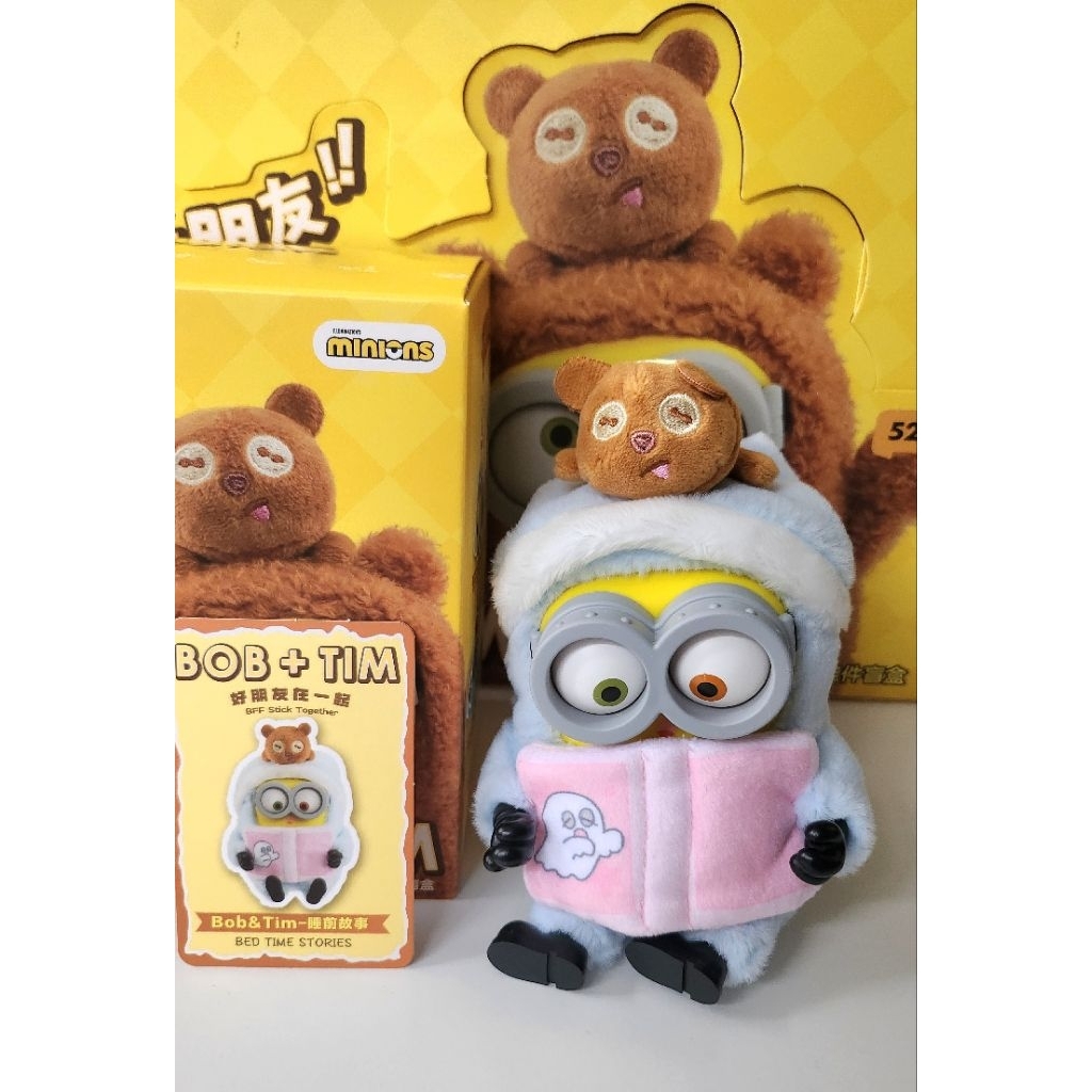 52TOYS Minions Bob & Tim [Bed Time Stories] แกะตัวแล้ว พร้อมส่งจากไทย🇹🇭​