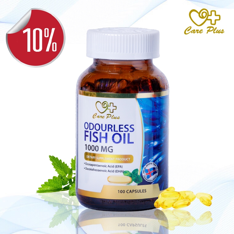 Care Plus Odourless Fish Oil 1000 MG 100 capsules