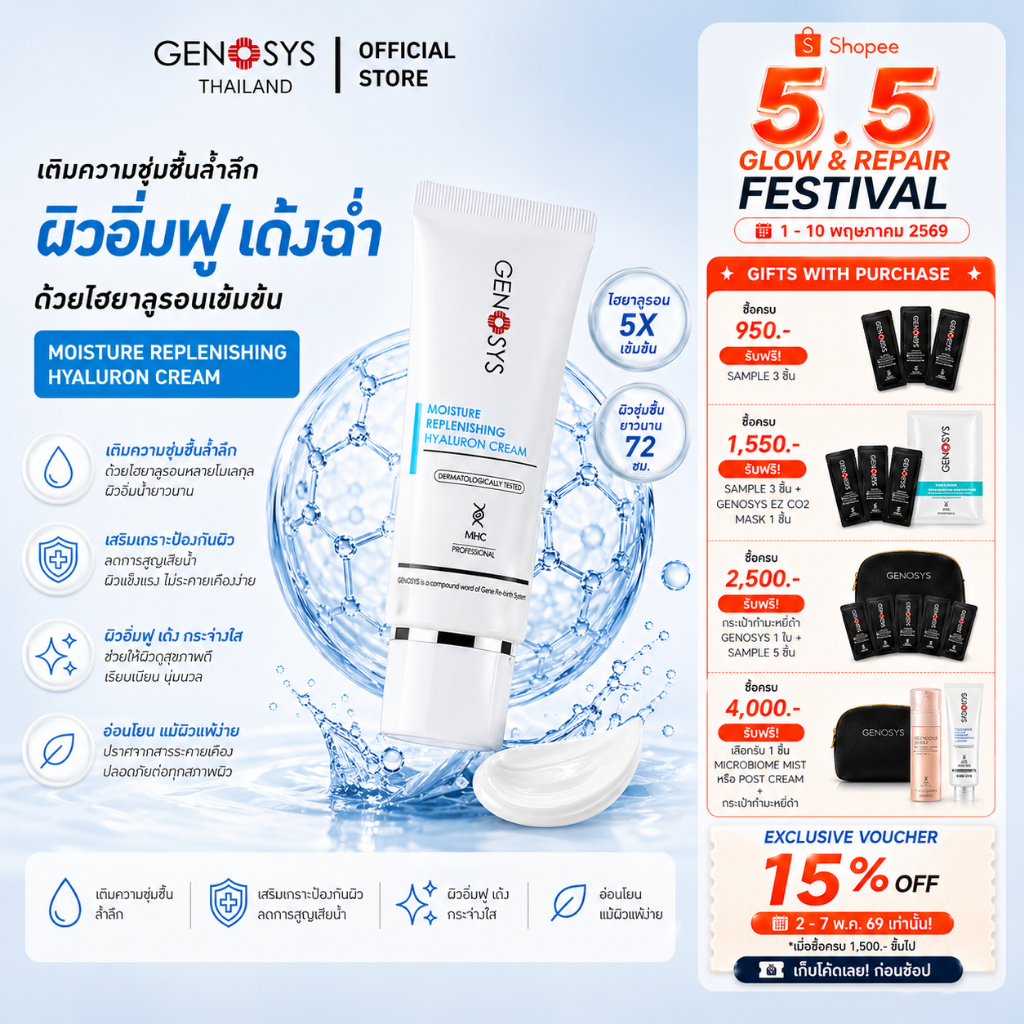 Genosys - MOISTURE REPLENISHING HYALURON CREAM