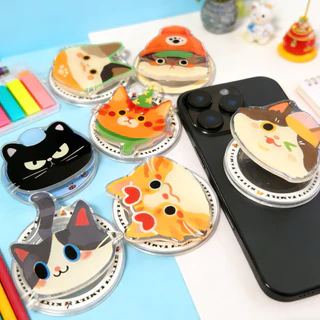 (ส่งทันที!) Supercase | กริ๊บท็อกแม่เหล็ก Magnatic Cat Griptok Popsocket ทาสแมว ที่ตั้งมือถือ
