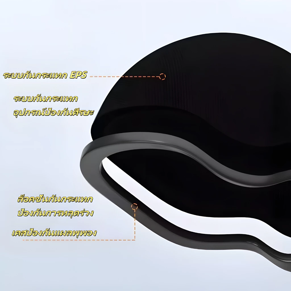 หมวกกันน็อคครึ่งใบ ปรับขนาดได้ ซับในถอดซักได้ thumbnail 6