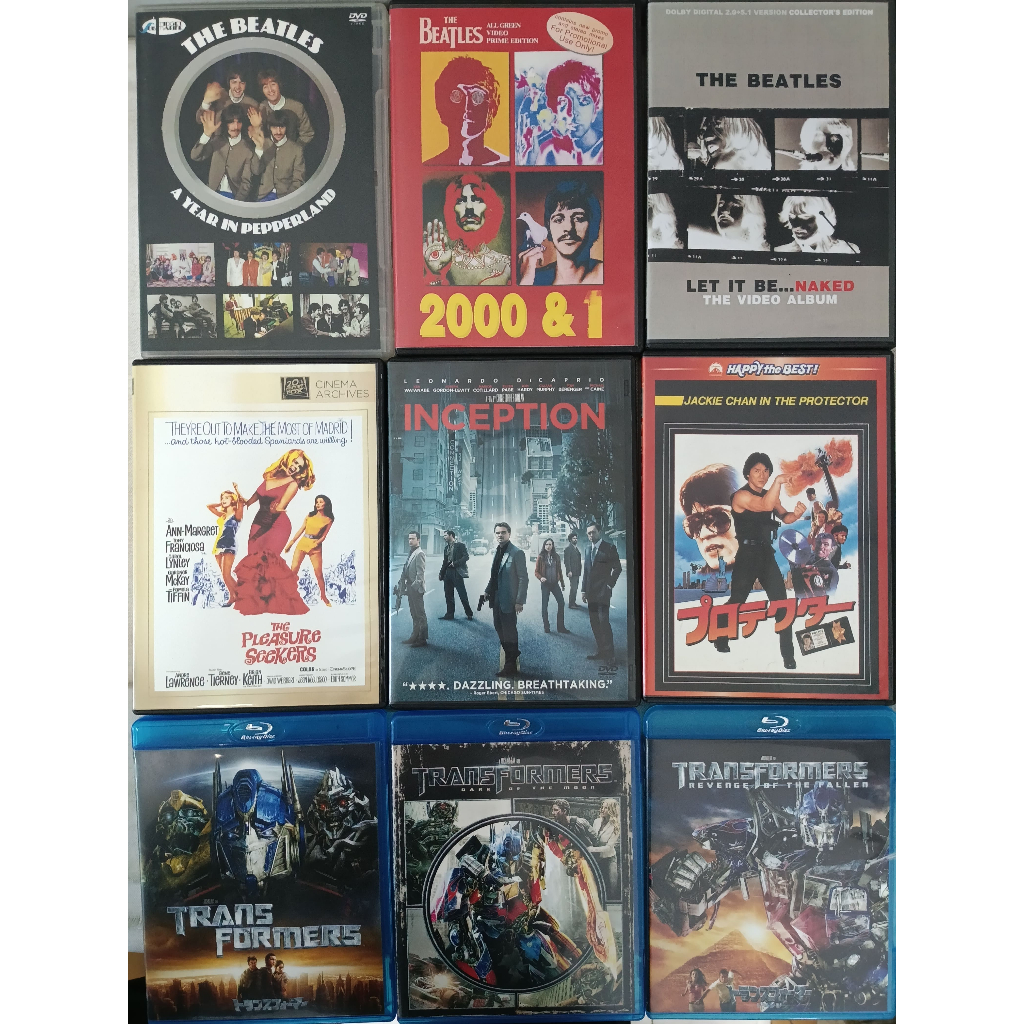 A year in Pepperland,Let it be...Naked,2000&1,Pleasure Seekers,Jackie Chan in Pro วีดี 30 แผ่นที่แตกต่างกัน1～30 JJ312