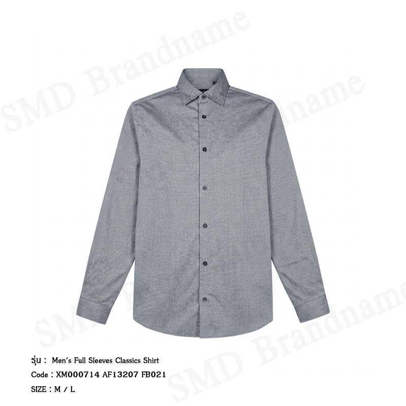 Armani Exchange เสื้อเชิ้ตแขนยาวผู้ชาย รุ่น Men's Full Sleeves Classics Shirt Code: XM000714 AF13207