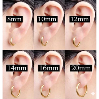 จิวหูสแตนเลส หนา 2.5 mm(ราคา 1​ คู่)​ความกว้างวัดวงใน