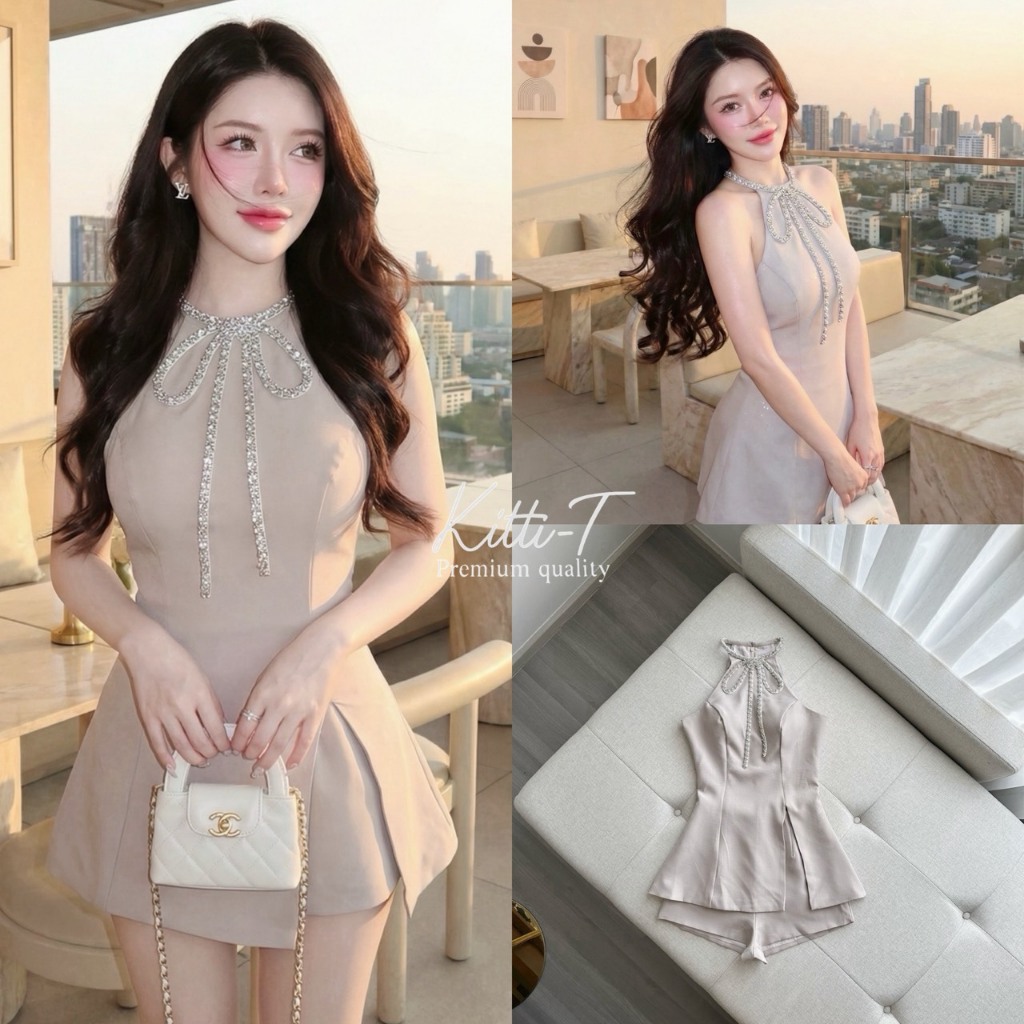 KITTI-T-  KT 1142(3) เสื้อเรียบหรูสไตล์ Luxury Glam