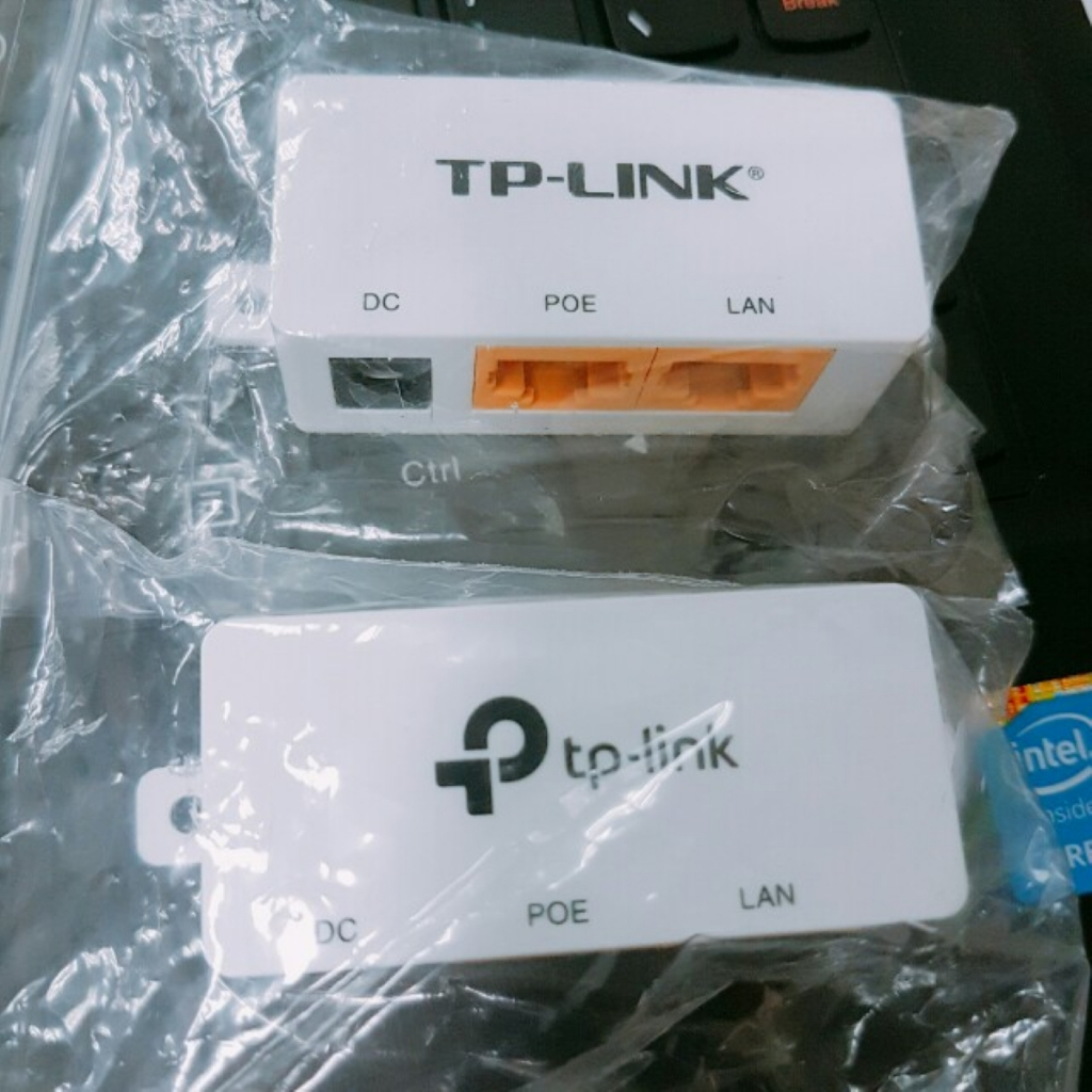 แท้ TP-Link Passive POE Injector , Splitter Power Over หัวฉีดอีเธอร์เน็ตสําหรับเครือข่าย LAN tp lnik
