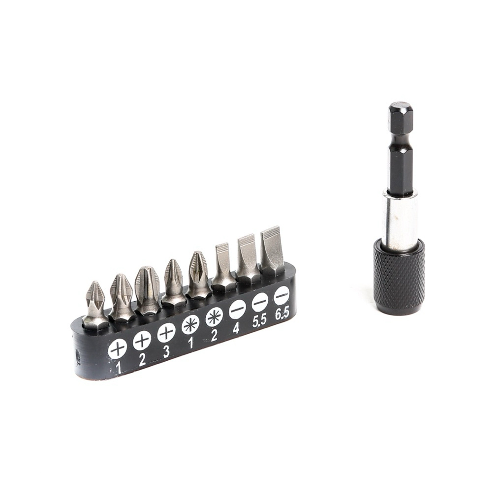INGCO อิงโก้ AKSD0071 ชุดดอกไขควง+แกน 9 ชิ้น 9PCS SCREWDRIVER BITS SET