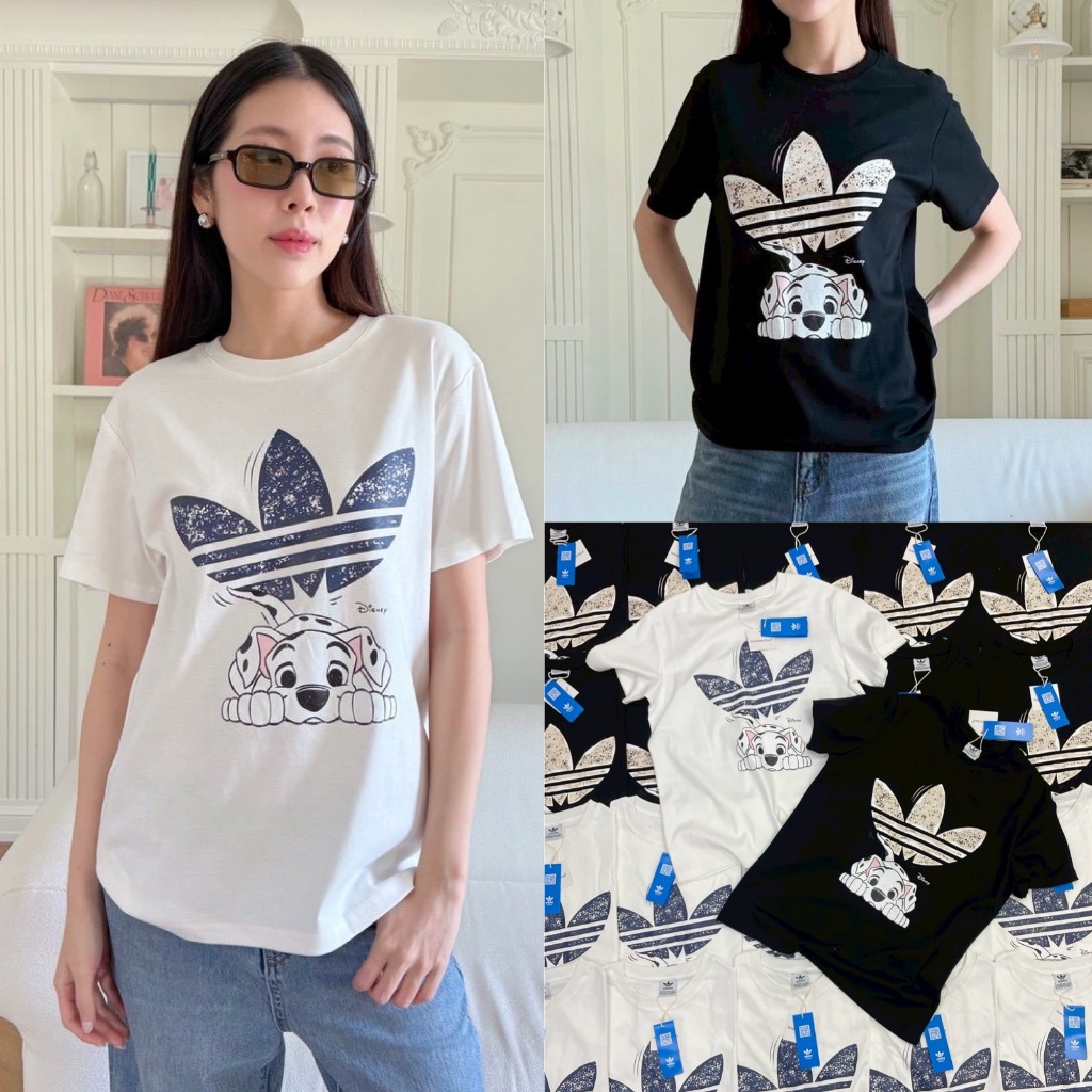 🍊 VL 5254 เสื้อยืดทรงโอเวอร์ไซค์ พิมพ์ลายสวย ผ้าดีใส่สบาย