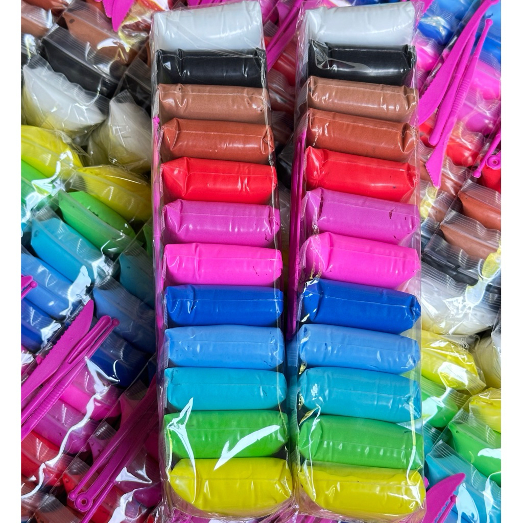 ดินเบา สีใหม่รุ่น A ยาว27-28ซม ราคาต่อ 12แถว✅ส่วนลดดูรูปที่2✅