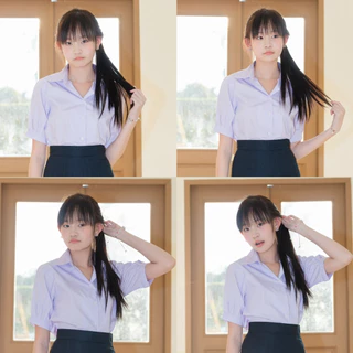 เสื้อนักเรียน เสื้อมอปลาย เสื้อนักเรียนหญิง Sz.36-50