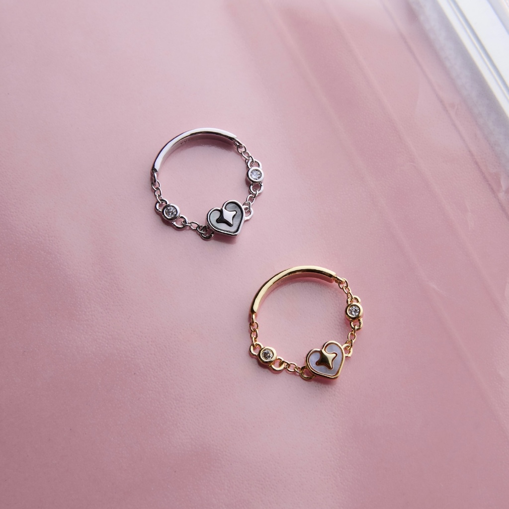 YVIS Silent Heart Ring - Mon Amour Collection