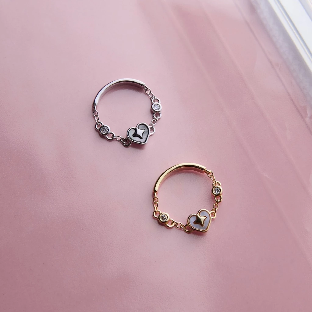 YVIS Silent Heart Ring - Mon Amour Collection