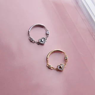 YVIS Silent Heart Ring - Mon Amour Collection
