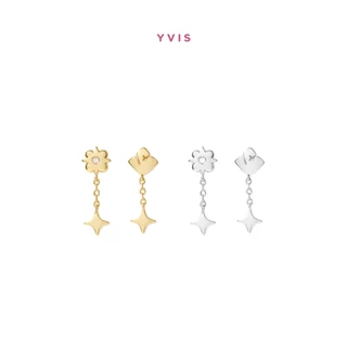 YVIS Teardrop Stud Brass Earring - Mon Amour Collection