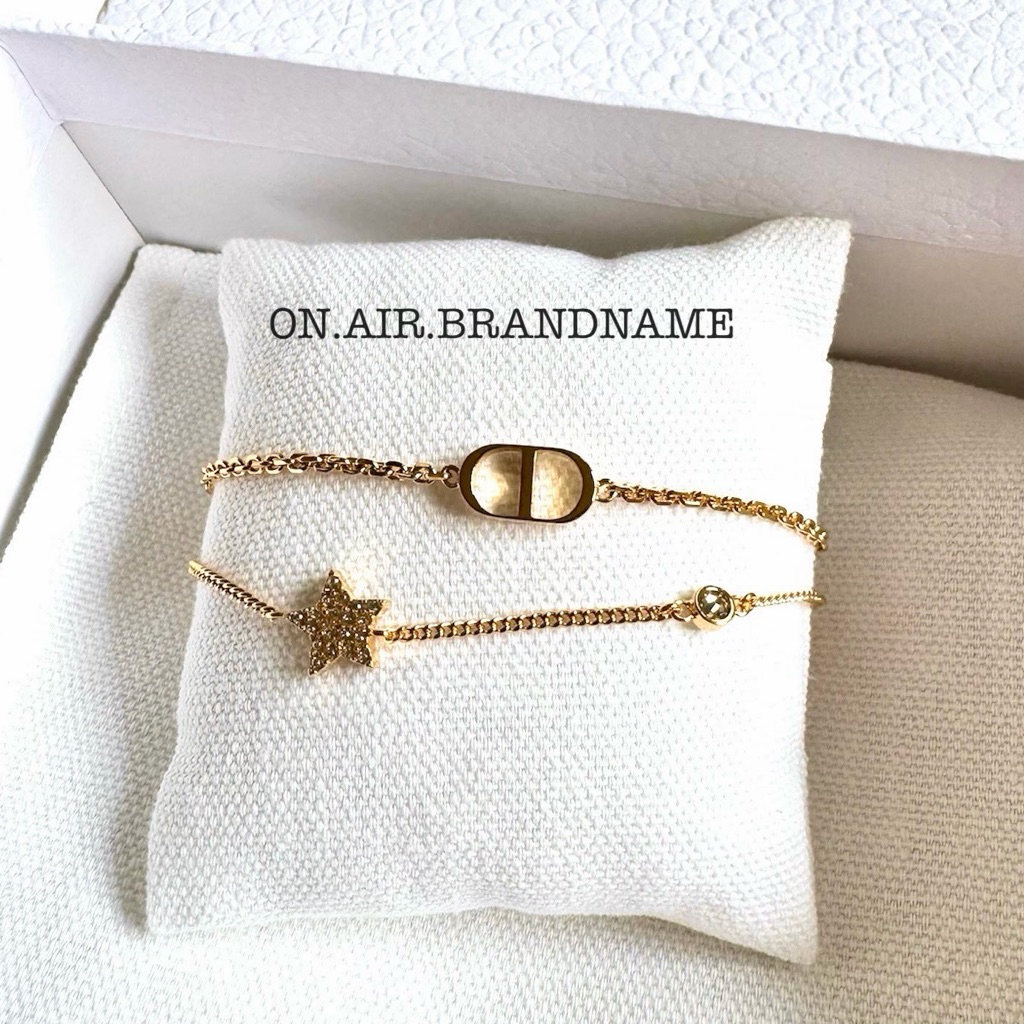 New dior petit double bracelet สร้อยข้อมือ เส้นคู่ รุ่นฮิต กำไลข้อมือ