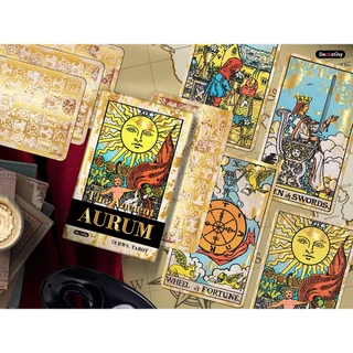 The Ancient Aurum Tarot 78 cards by Deckstiny (ไพ่แท้100%)