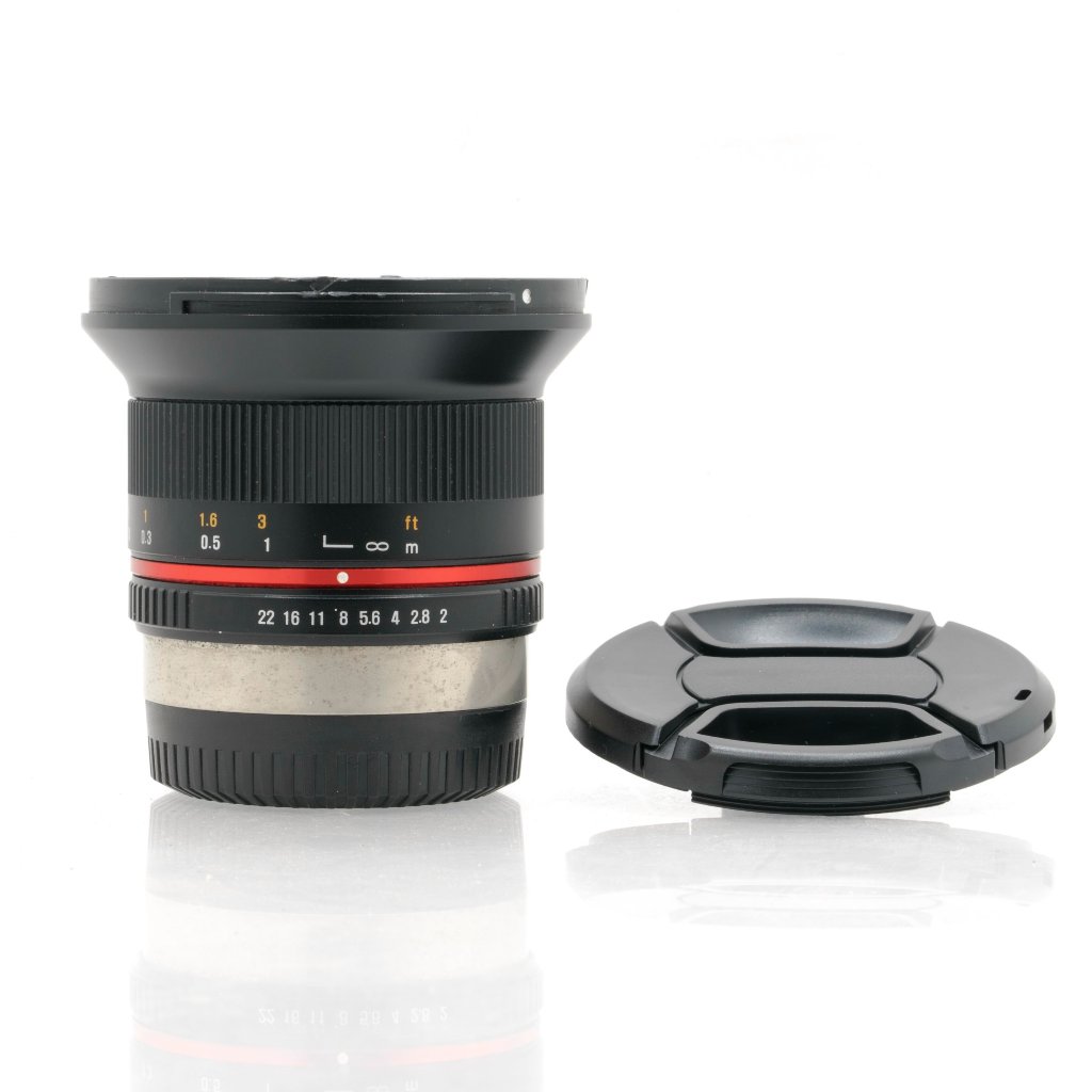 เลนส์ Samyang 12mm f/2 NCS CS มือ 2 เลนส์มุมกว้างมือหมุน สำหรับ กล้อง Fuji X-mount