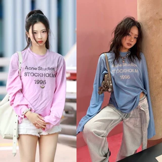 พร้อมส่ง"Ac long stave " เสื้อยืดแขนยาวแบรนด์ดัง ดีเทลสกรีนลายอักษรที่อก คอลใหม่ผ้าใหม่ผ้าสลาฟ นุ่มยืด งานเทียบค่า