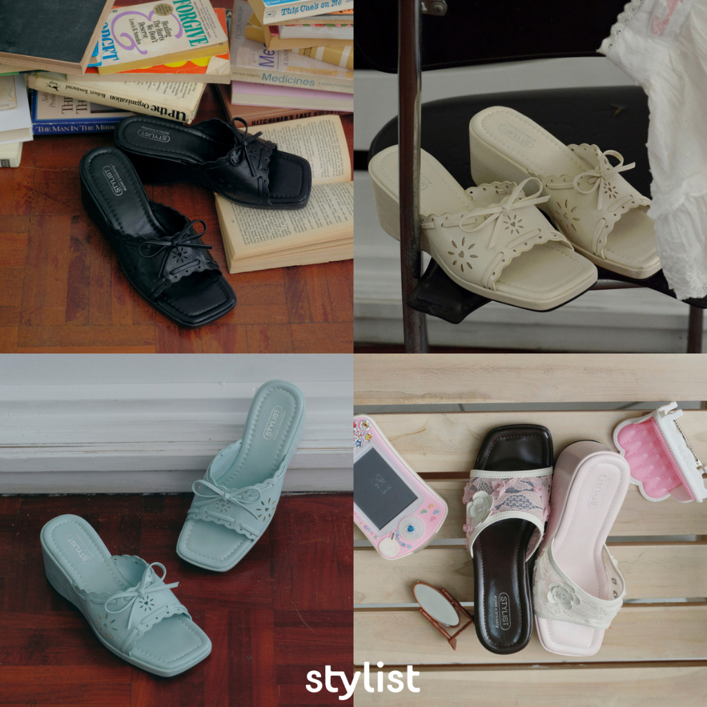 STYLIST x Brinkkty -Sandals-Muse-Shoes- 001 - รองเท้าส้นเตารีด