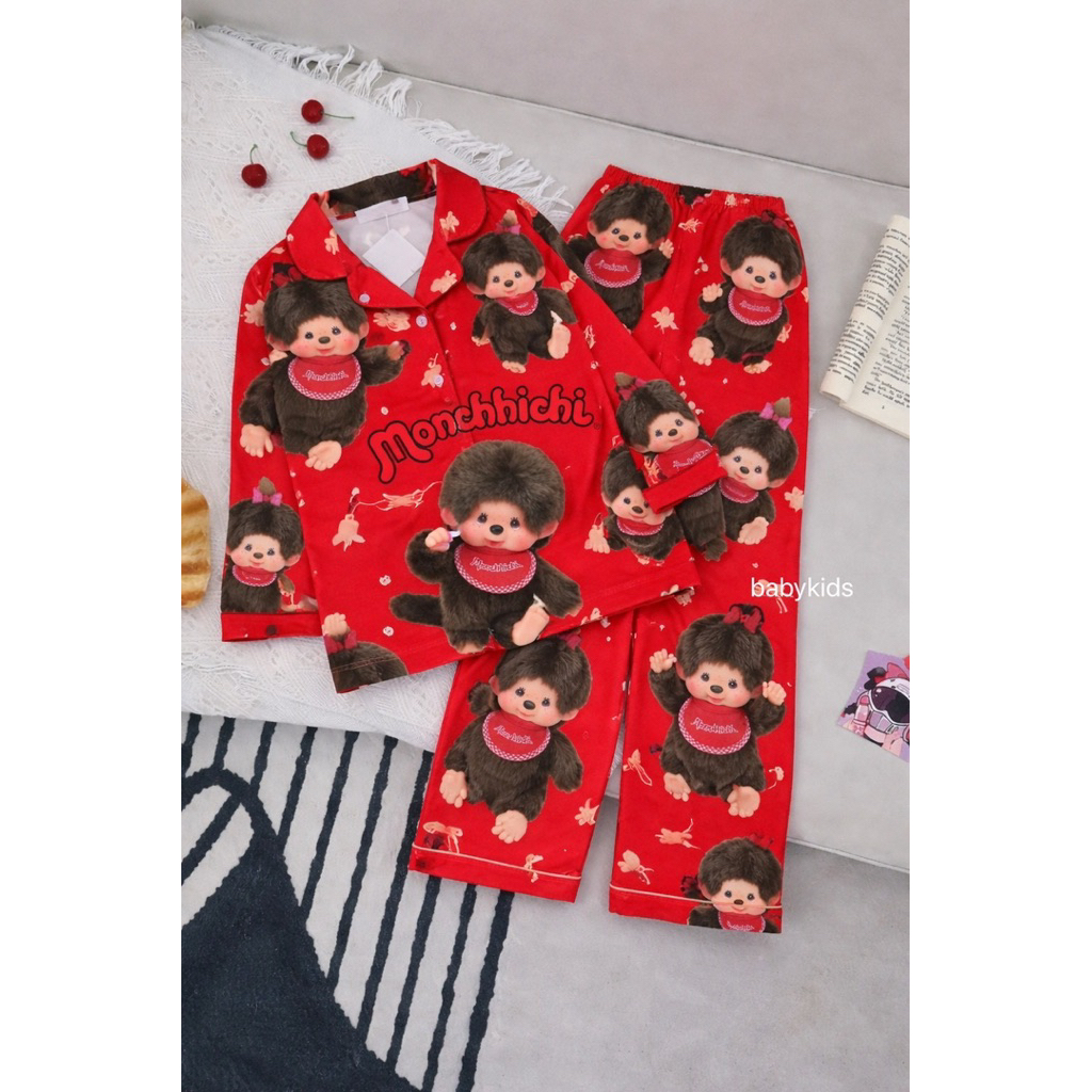 ชุดนอนนน่ารักมากก Monchhichi ❤️  ใส่ได้ทั้งลูกสาวลูกชาย สวยทั้ง2 สีมาเก็บเลยยย