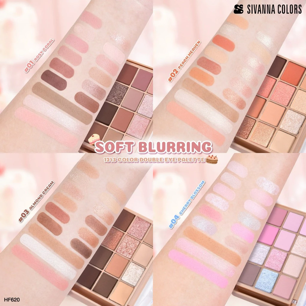 Sivanna Colors HF620 เซตแต่งหน้า อายพาเลท+บลัชออน thumbnail 3