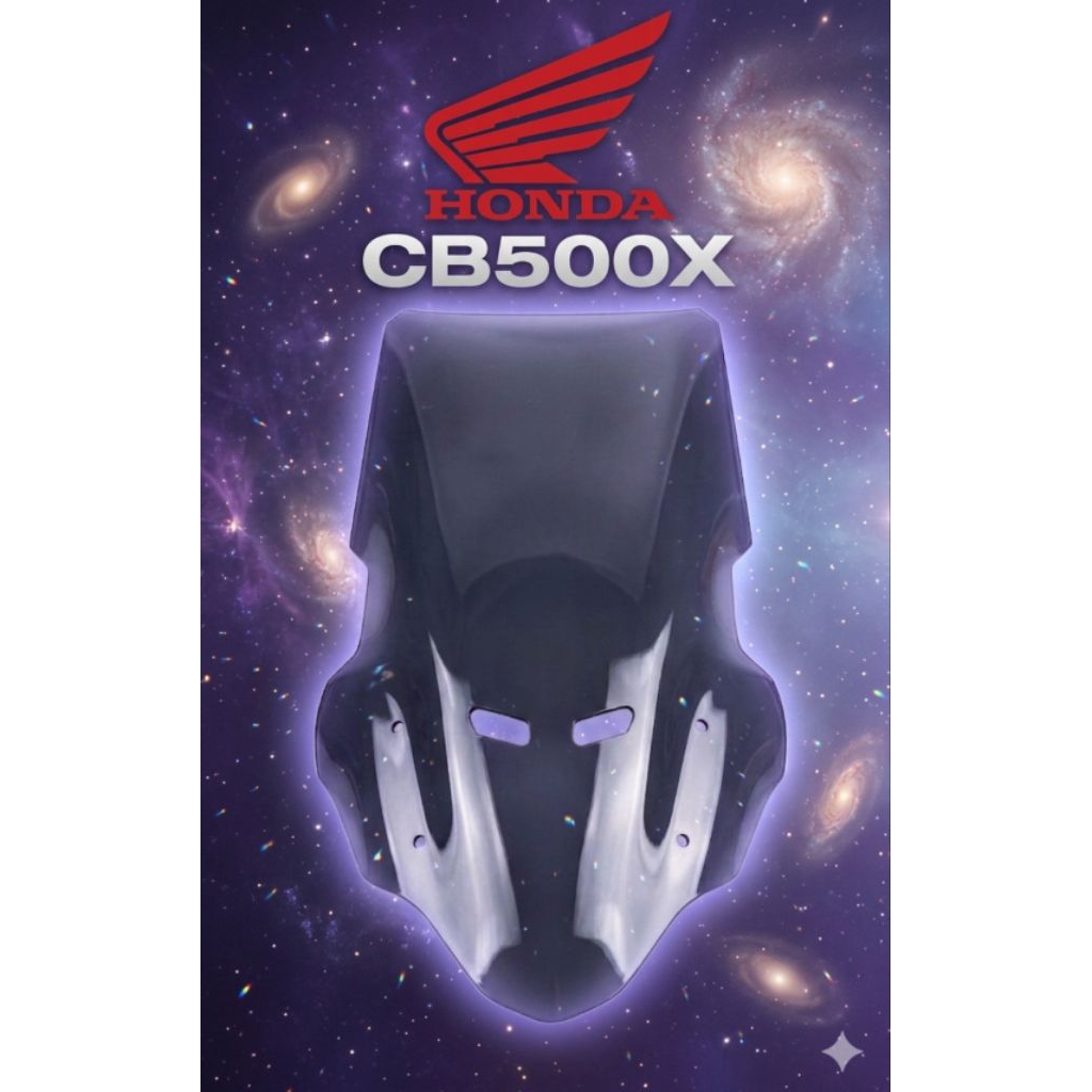 ชิว เเต่ง CB500X (2017-2021) สูง20นิ้วแบบเจาะ ทรง P2 #ชิว เเต่ง CB500X (2017-2021) ทรง P2 Cb500x-P2 
