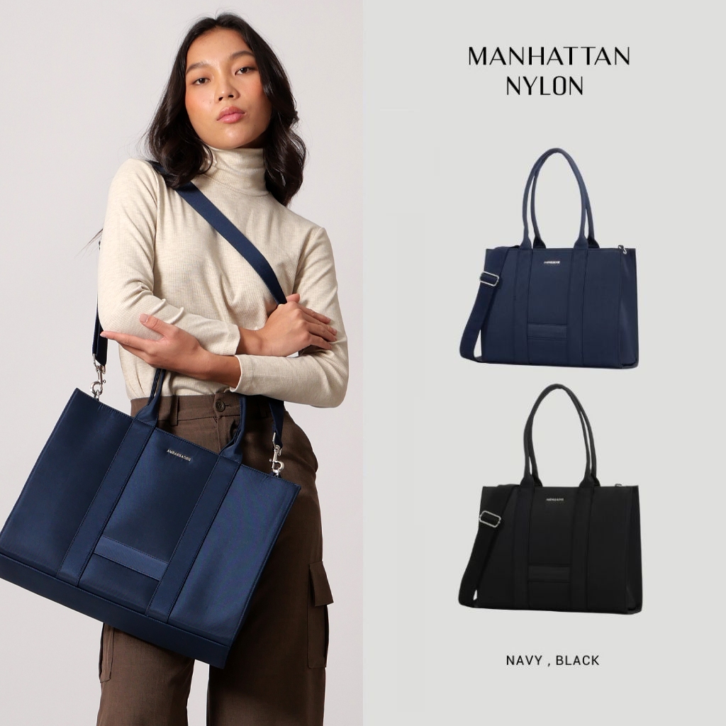 ABDSTORE | NEW Manhattan Nylon กระเป๋าผ้าไนลอน ทำชื่อได้ 8173 8176