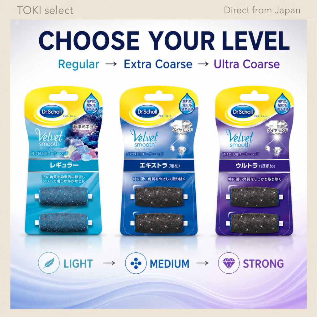 Dr Scholl Electric Foot File Refill Roller Regular Extra Coarse Ultra Coarse Replacement Heads