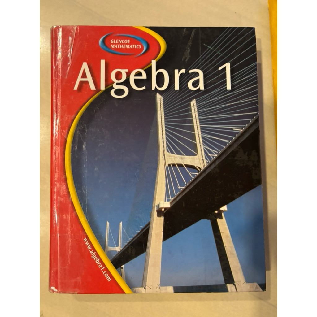Glencoe Mathematics Algebra 1 หนังสือ textbook มือสอง สภาพดี ปกแข็ง หนังสือหายาก จากต่างประเทศ