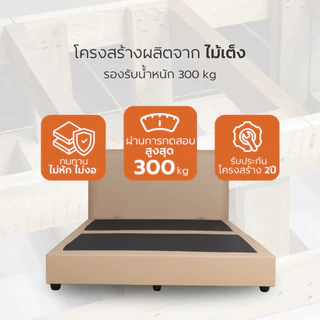 ZEN Collection เตียงนอน ฐานเตียง+หัวเตียง 6ฟุต 5ฟุต 3.5ฟุต (ไม่รวมที่นอน) NEW YORK Bedding Frame รับประกัน 2 ปี