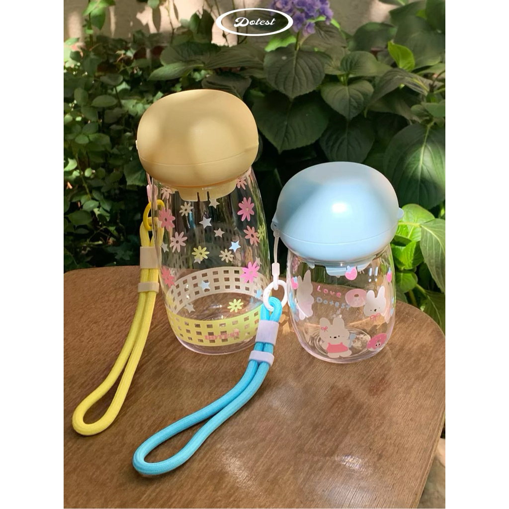 [พร้อมส่ง]กระบอกน้ำสำหรับสัตว์เลี้ยงขนาดพกพาพร้อมปุ่มone touch ขนาด300ml/550ml