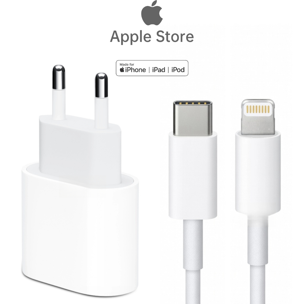 Apple 20W USB Power Adapter Apple USB-C to Lightning Cable ที่ชาร์จ Apple ของแท้