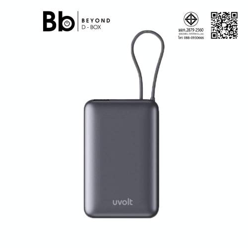 พาวเวอร์แบงค์ UVolt 10000 mAh Wireless Magnet UVP10W-02 Titanium Gray (CCC) by BB Beyond D-Box