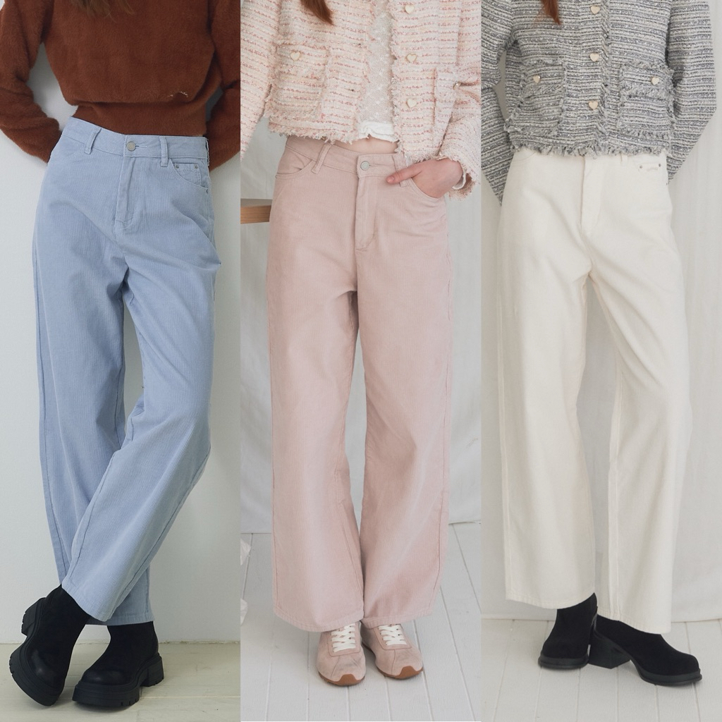 [umore.made] Buttercord Trousers กางเกงผ้าลูกฟูกทรงกระบอก ทรงสวย พรางหุ่น ปล่อยหลวมแบบ baggy นิดๆ