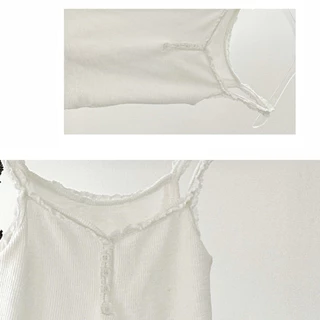 FLASHMARBLE - JUDY TANK TOP เสื้อกล้าม สายเดี่ยว แต่งลูกไม้