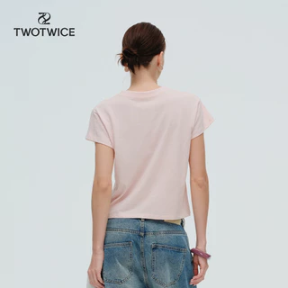 (พร้อมส่ง) Twotwice - Sea of Sameness Baby Tee - เสื้อยืดทรงสั้น