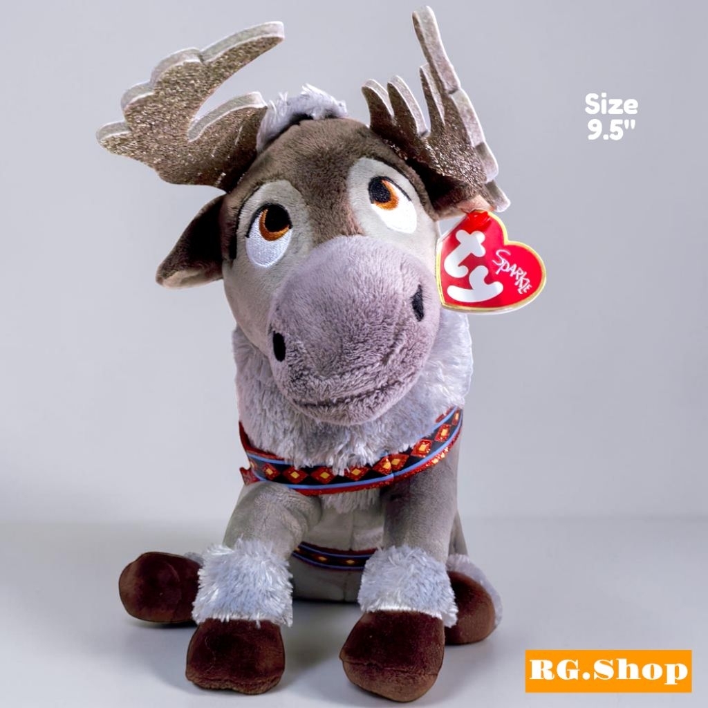 ✅พร้อม​ส่ง​✅ Ty Sparkle 6", 9.5",10" Sven Reindeer Disney Frozen ตุ๊กตา​กวางสเวน จากโฟรเซ่น แบรนด์​t
