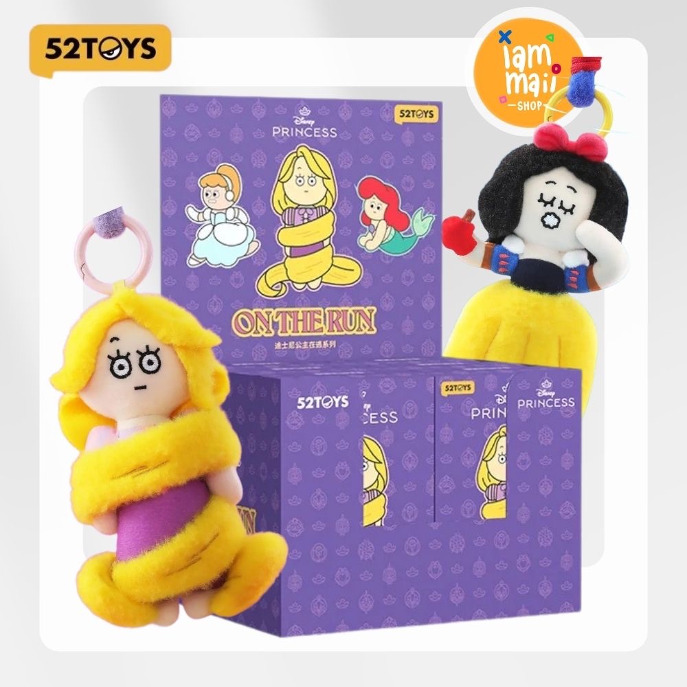 [ยกกล่อง] 52TOYS Disney Princess on the Run Plush Keychain พร้อมส่ง