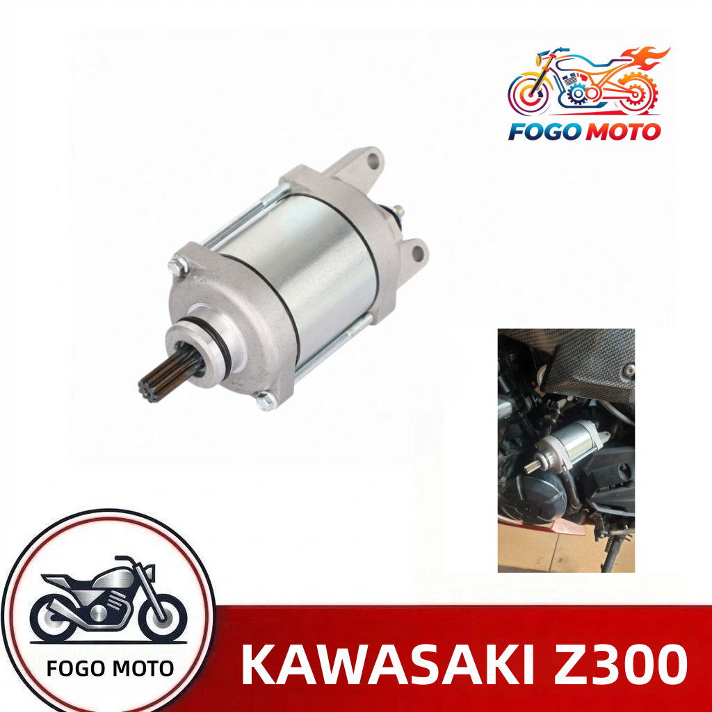 ไดสตาร์ท Kawasaki Z300 Ninja300 Z250 Ninja 250 Versys-X 250 300 2013-2020 ไดร์สตาร์ท มอเตอร์สตาร์ท