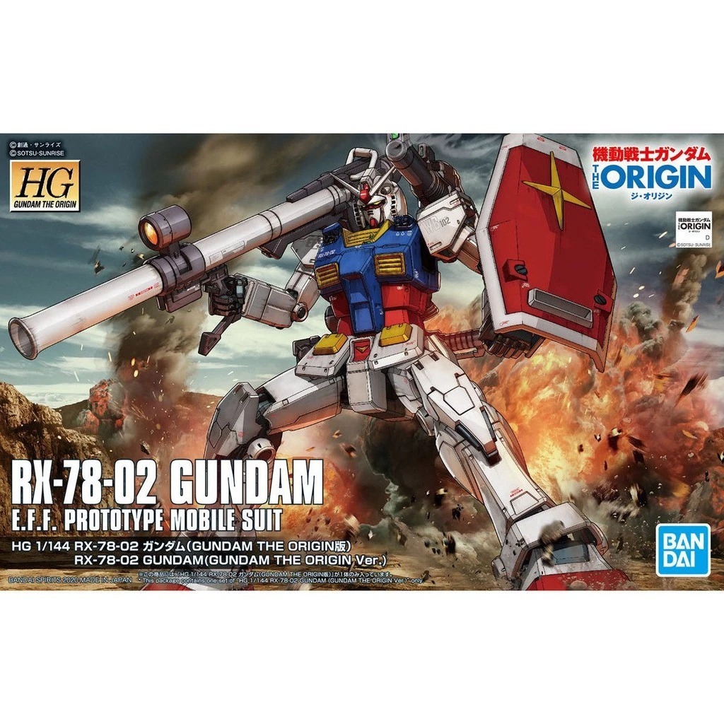 HG 1/144 RX-78-02 GUNDAM [The ORIGIN]  [BANDAI]​