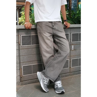 HIMSELF Dusty Grey Baggy Jeans กางเกงยีนส์ทรง Baggy สีเทาฟอกเฟด