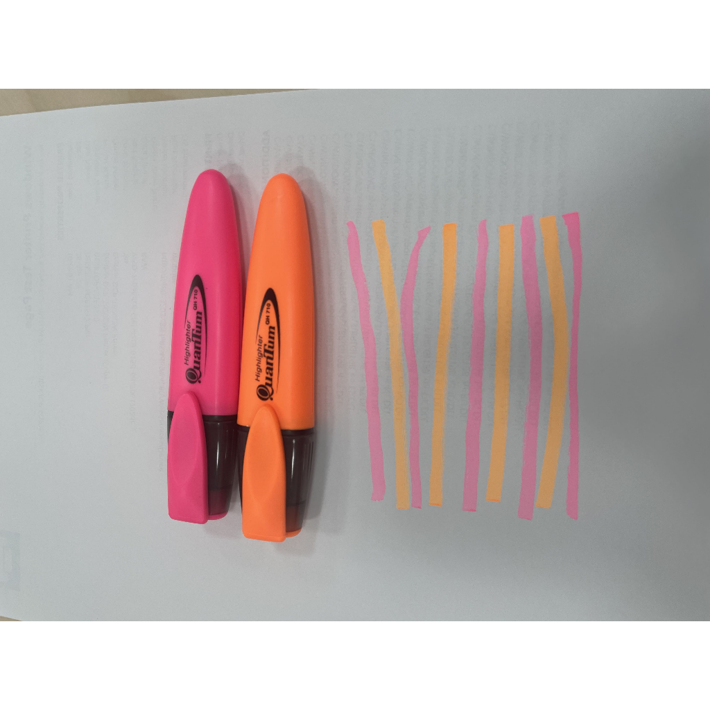 (Fortest) Quantum Highlighter QH710 Fluorescent สีฟลูอเรสเซนต์ รุ่น QH710 เน้นข้อความชัดเจน สำหรับหนังสือ PDF และเอกสาร
