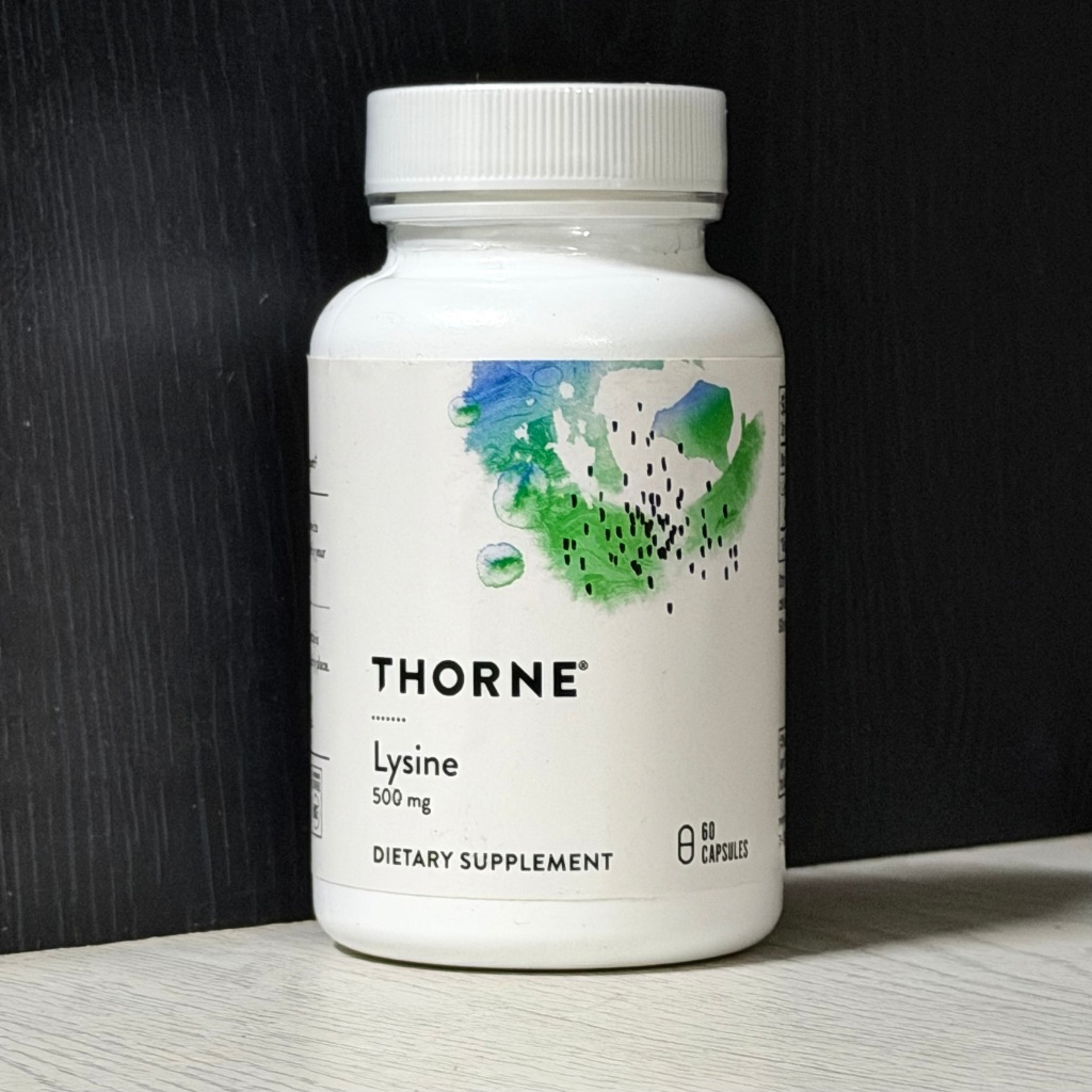 THORNE - Lysine - 60 Capsules กรดอะมิโนแอล-ไลซีน ส่งเสริมสุขภาพผิว และกระดูกให้แข็งแรง - ส่งเสริมการ