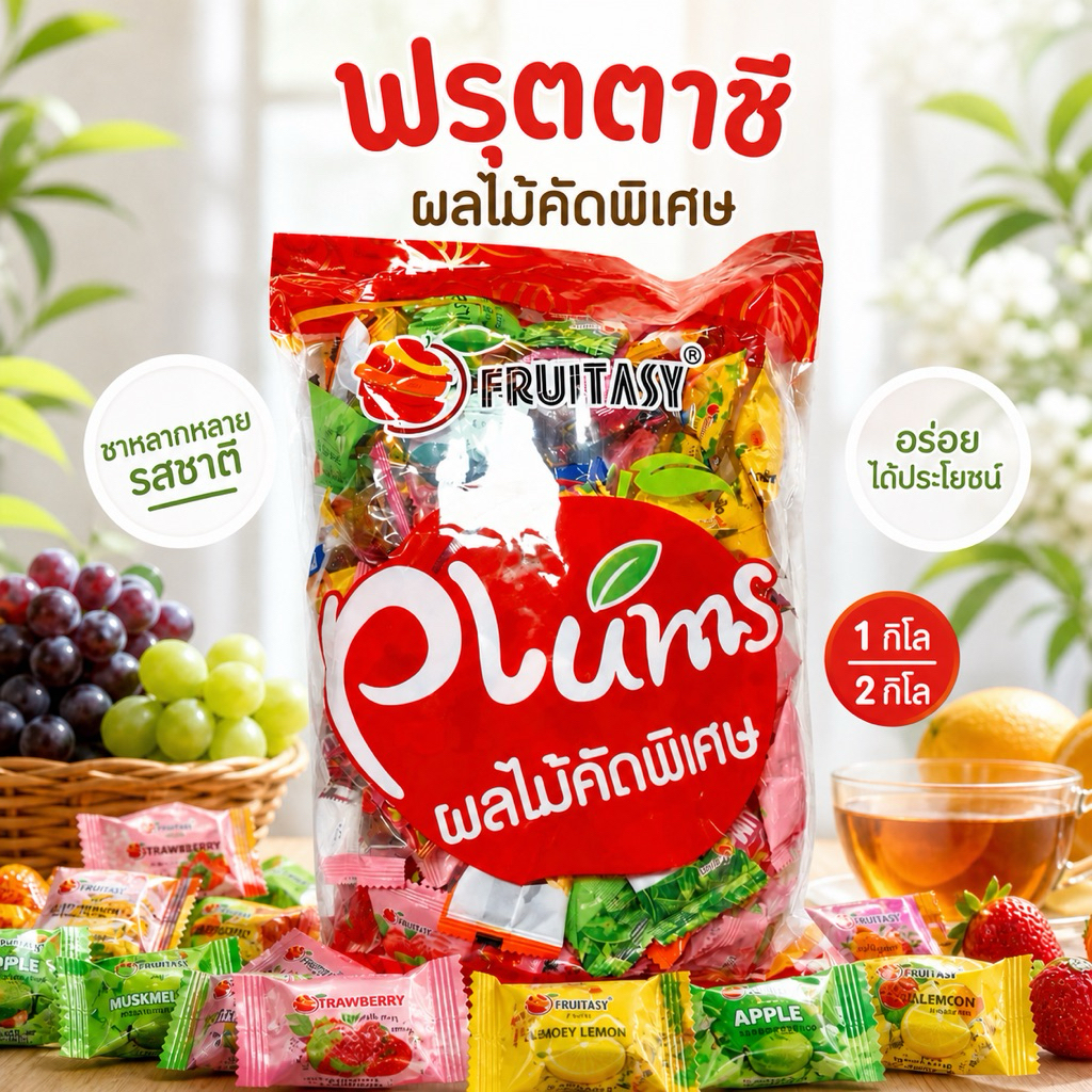 บ๊วยรวมรส ลูกใหญ่ อร่อย ฉ่ำ เปรี้ยวหวาน