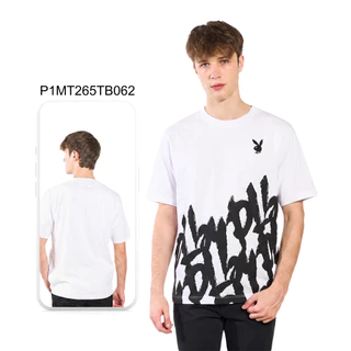 PLAYBOY 05PB เสื้อยืด เสื้อผ้าผู้ชาย/เสื้อ/เสื้อยืดสีขาว รุ่น P1MT265TB049 P1MT265TB050 P1MT265TB062