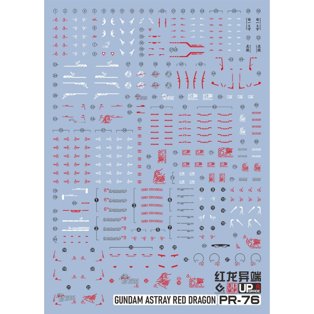 DECAL EVO RG 1/144 Astray Red Dragon