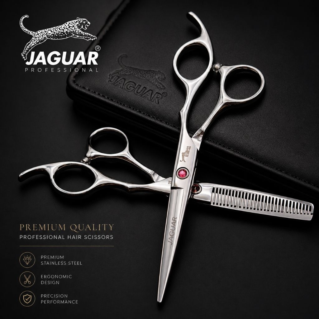 ถูก/แท้ Jaguar 1คู่ กรรไกรตัดผมจากัวร์  ขนาด 6 นิ้ว (ซอย 25%)