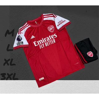 ชุดฟุตบอลชุดกีฬาเสื้อพร้อมกางเกงผ้านิ่มเย็นใส่สบายขนาดไซร้M L XL 3XL